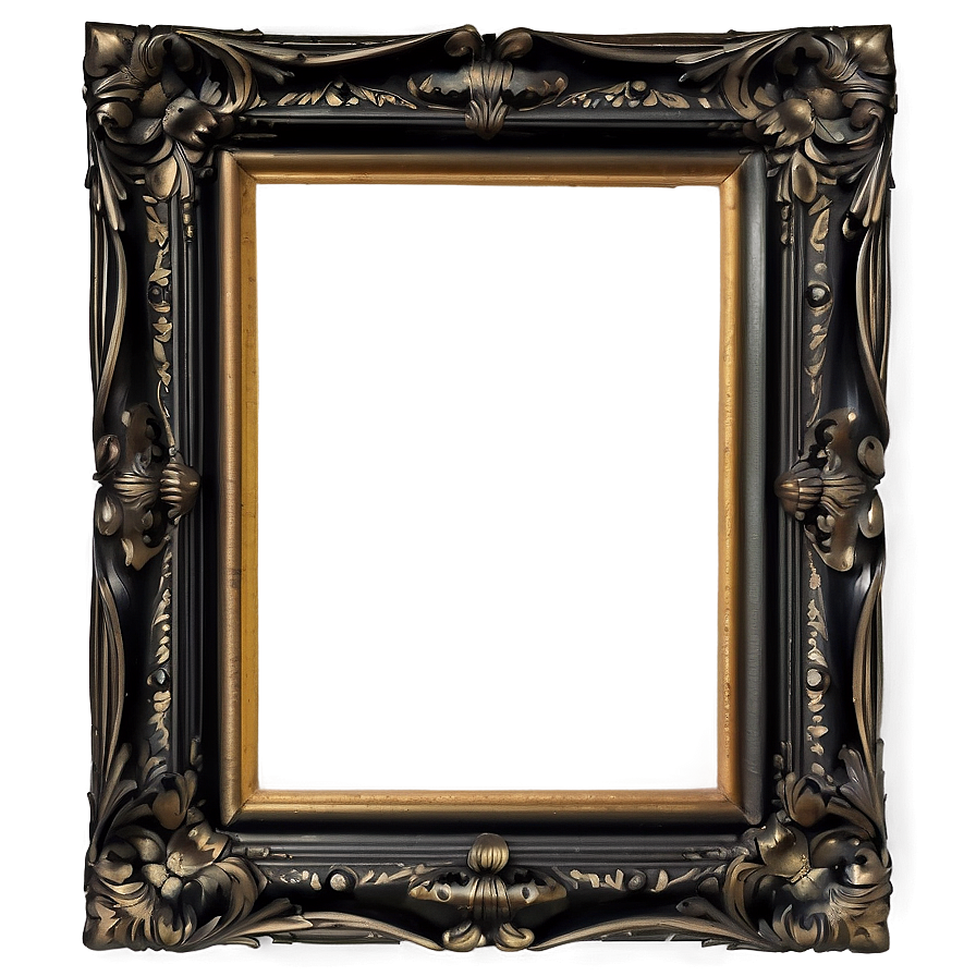 Black Frame For Painting Png 06262024 PNG Image