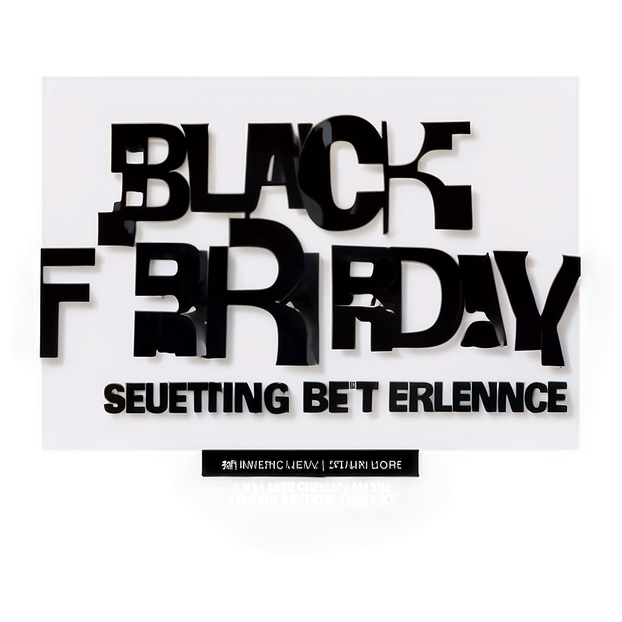 Black Friday B PNG Image