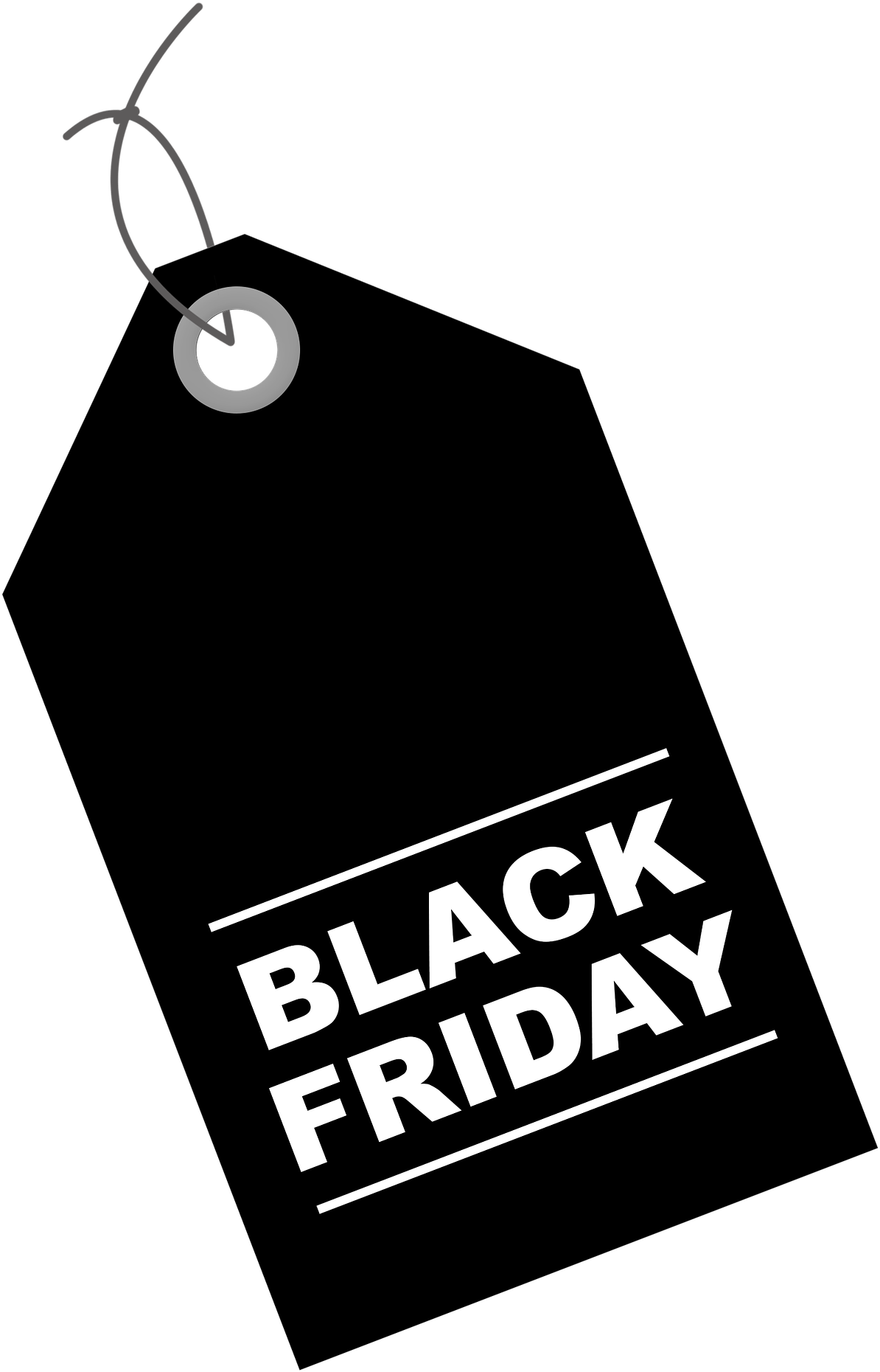 Black Friday Sale Tag PNG Image