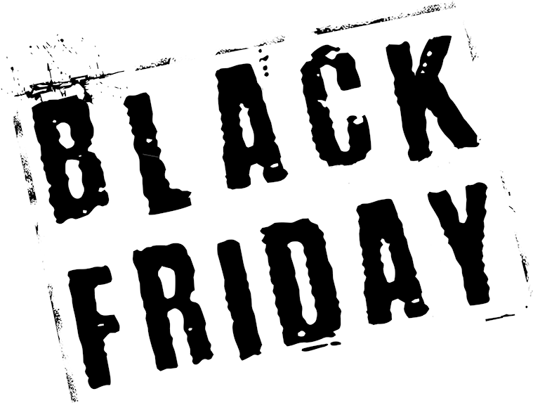 Black Friday Stamp Style Graphic PNG Image