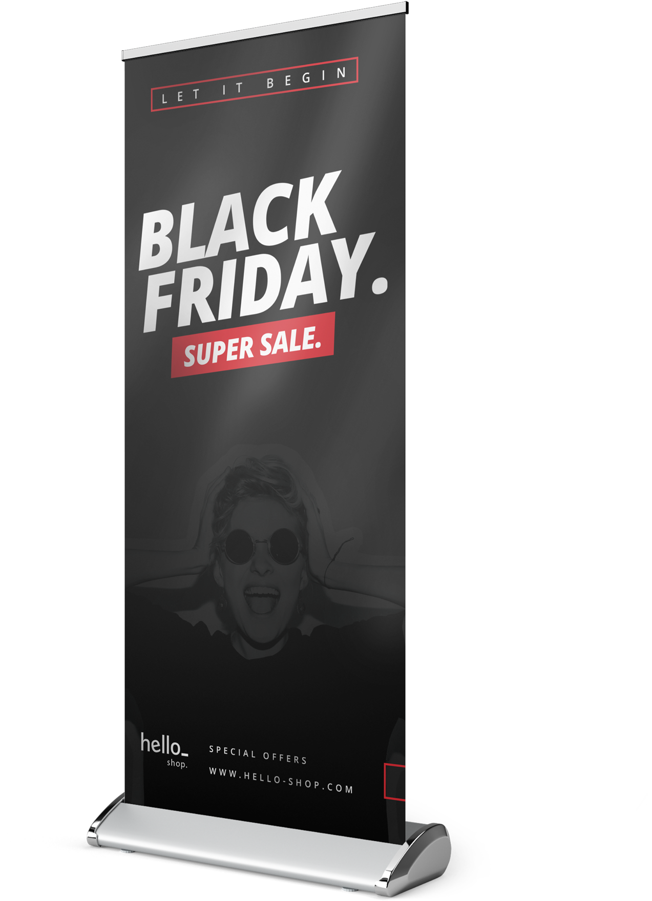 Black Friday Super Sale Banner PNG Image