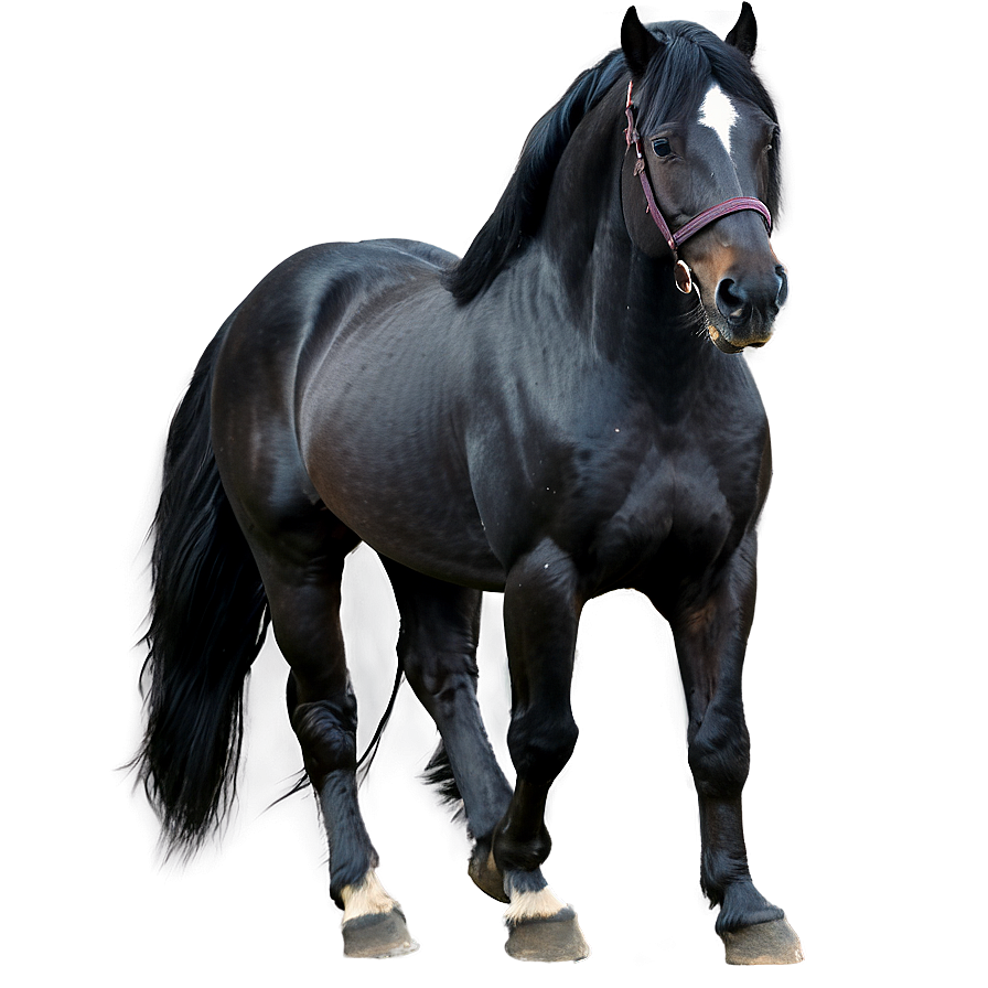 Black Friesian Horse Png Inc81 PNG Image