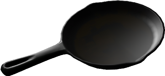 Black Frying Panon Dark Background.jpg PNG Image