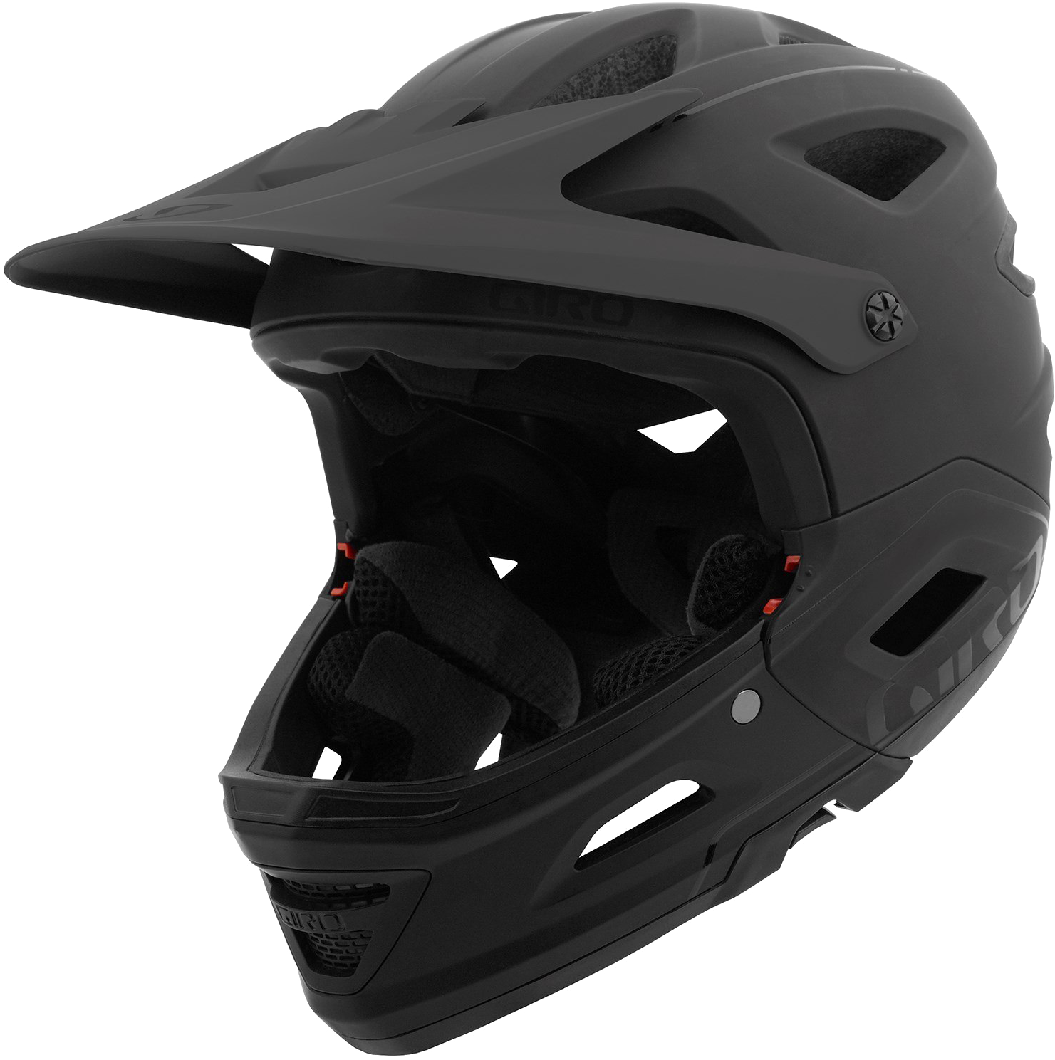 Black Full Face Motorcycle Helmet PNG Image