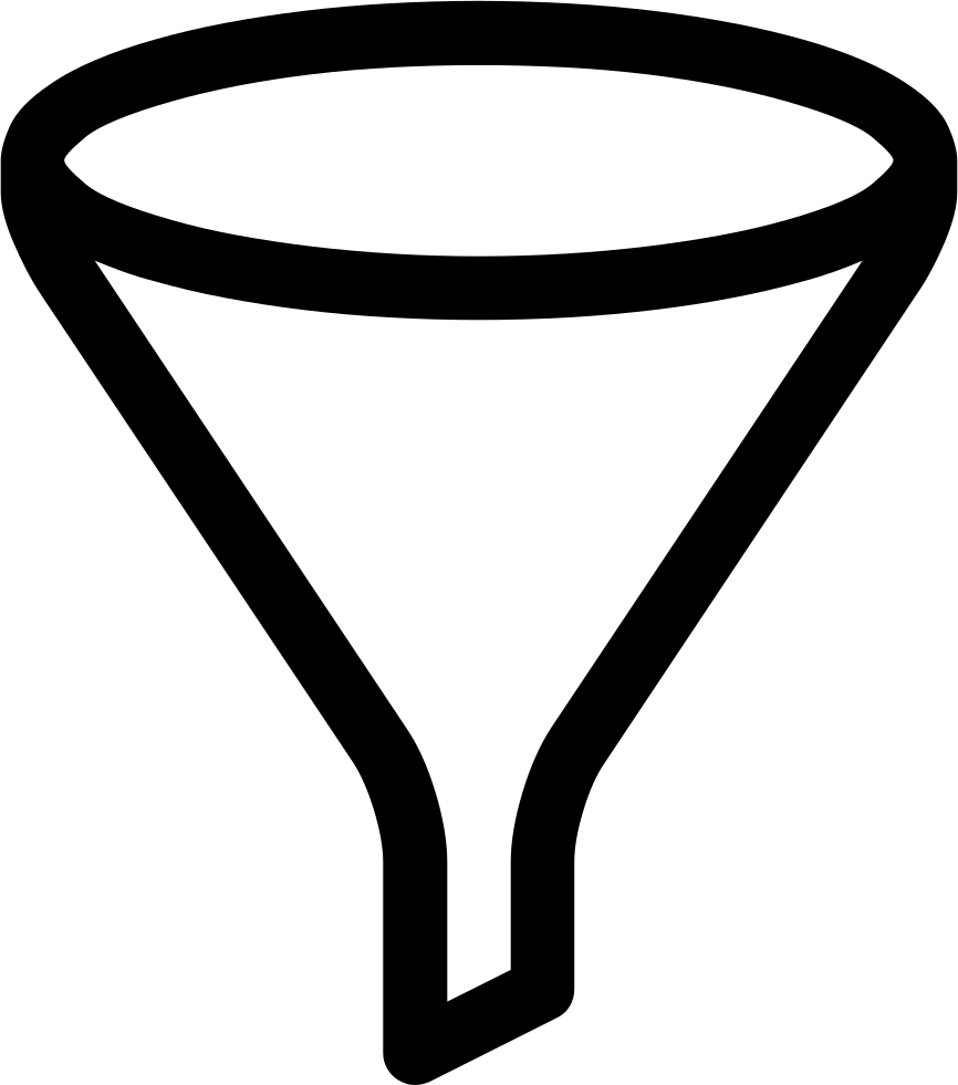 Black Funnel Icon PNG Image