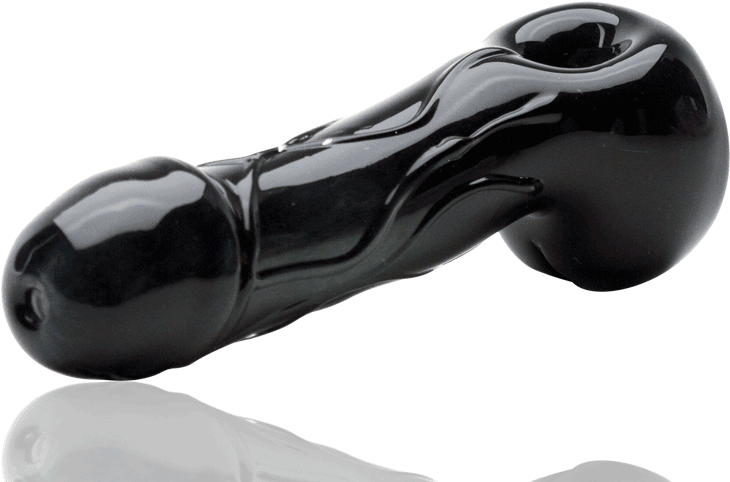 Black Glass Sculpture PNG Image