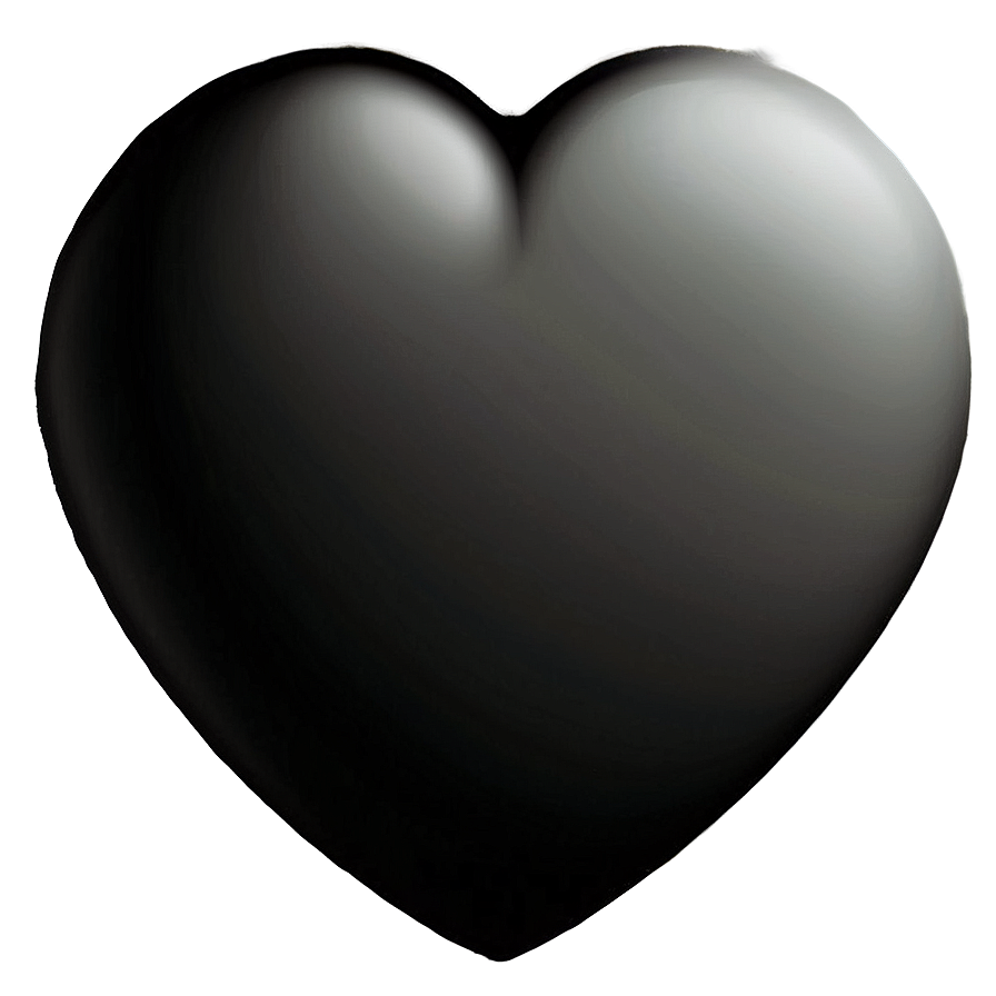 Black Gradient Heart Png Hgy68 PNG Image