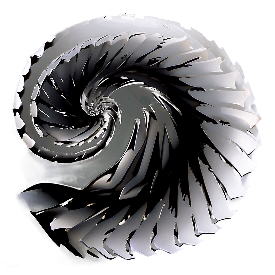 Black Gradient Spiral Png Hvb PNG Image