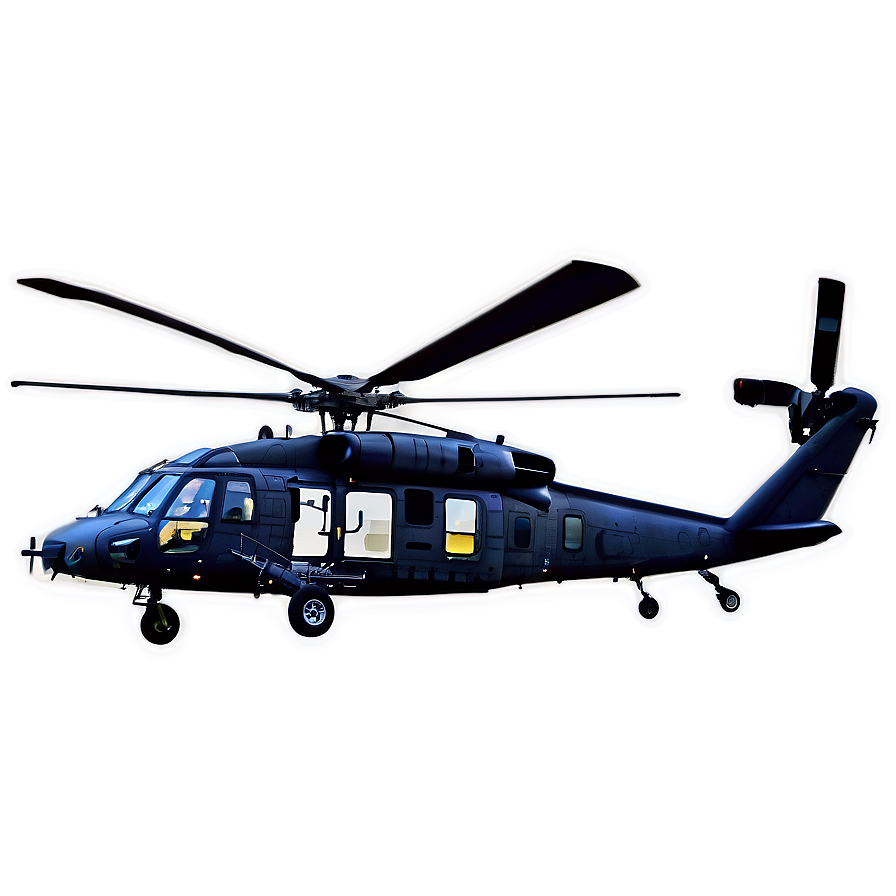 Black Hawk Helicopter Aerial View Png Jul PNG Image