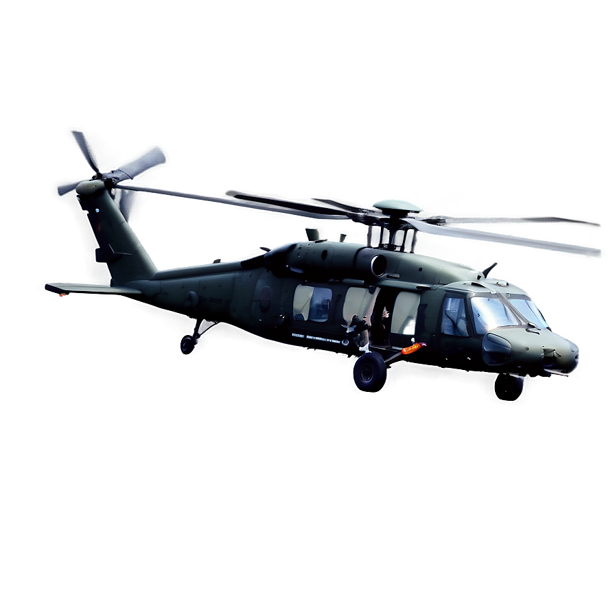 Black Hawk Helicopter In Action Png 06252024 PNG Image