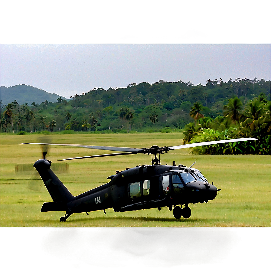 Black Hawk Helicopter Landing Zone Png 73 PNG Image