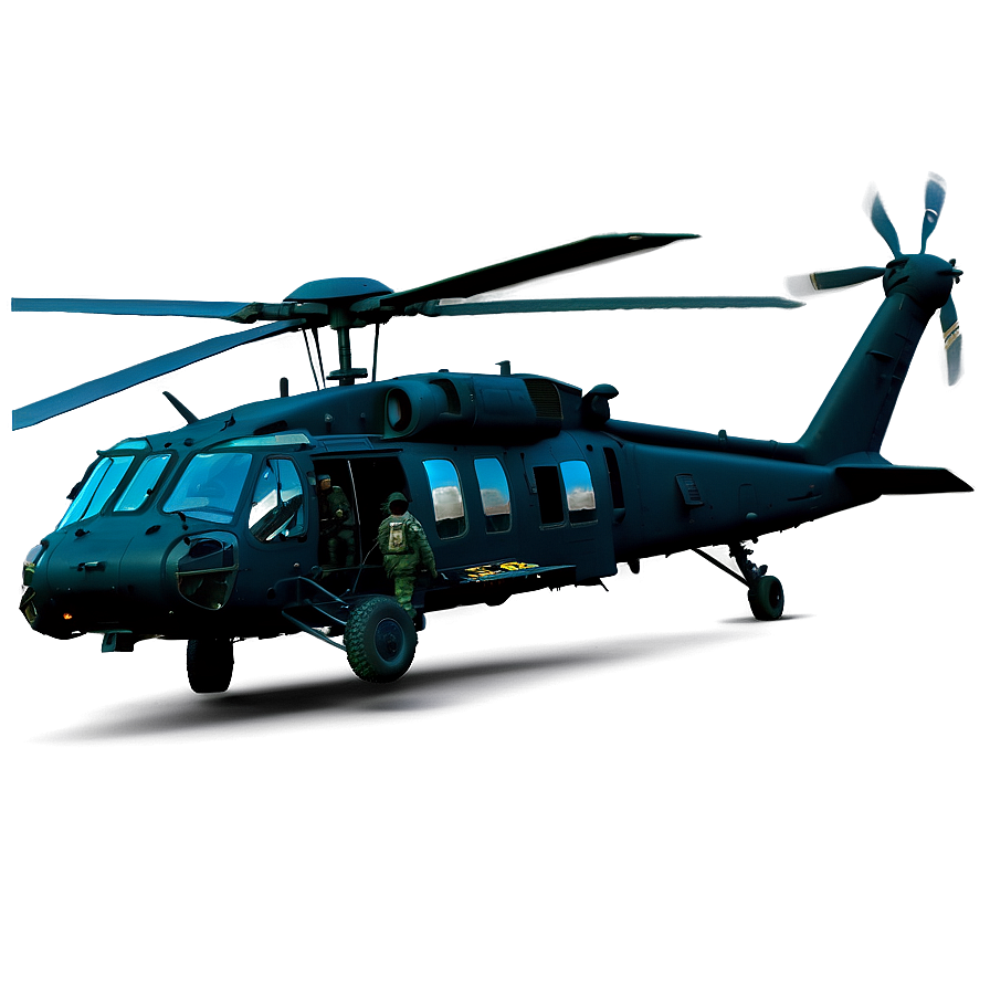 Black Hawk Helicopter Night Ops Png 06252024 PNG Image