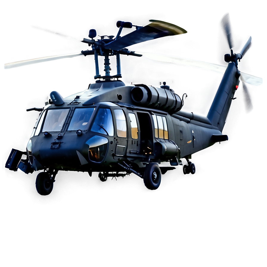 Black Hawk Helicopter Night Ops Png 22 PNG Image