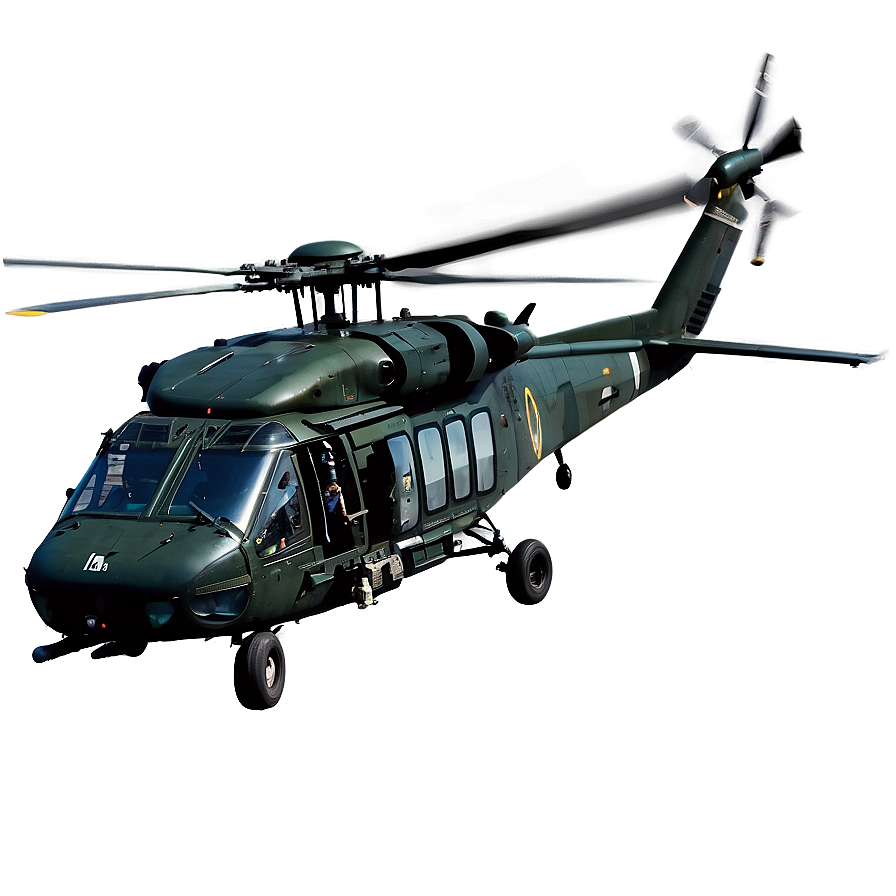 Black Hawk Helicopter Side View Png 44 PNG Image