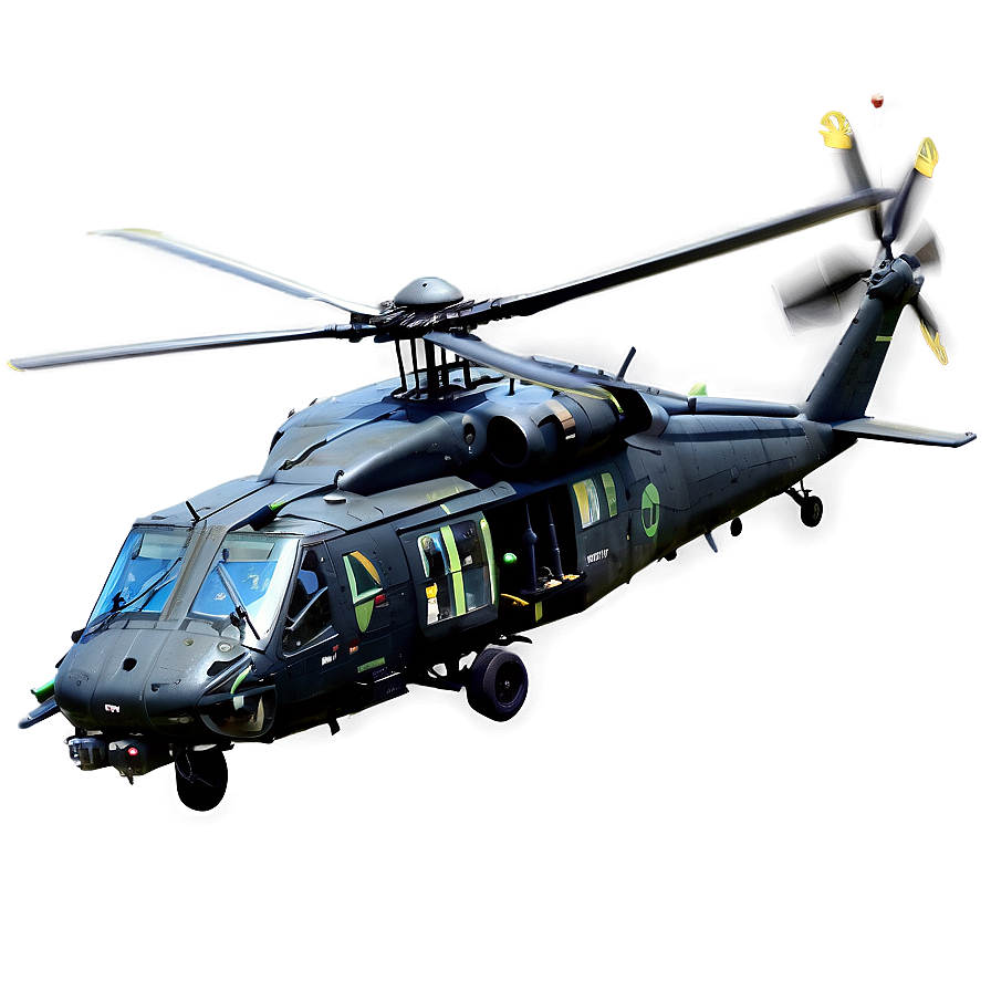 Black Hawk Helicopter Side View Png 73 PNG Image