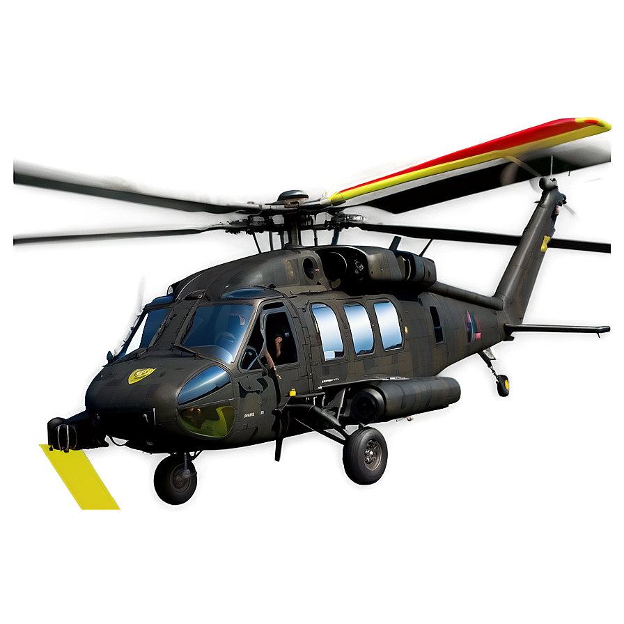 Black Hawk Training Helicopter Png Aov20 PNG Image