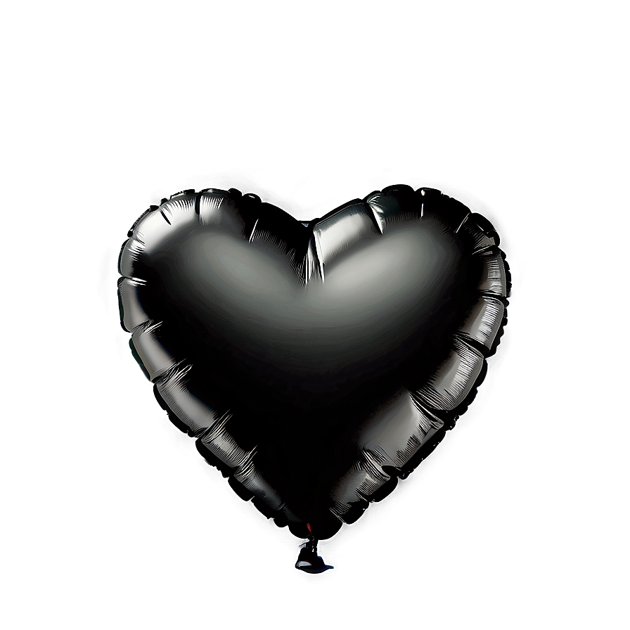 Black Heart Balloon Png Cck54 PNG Image