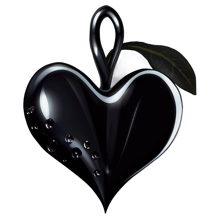 Black Heart Silhouette Png 06272024 PNG Image