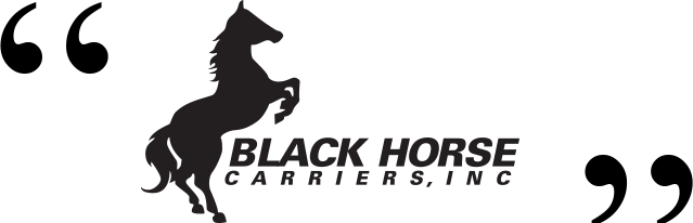 Black Horse Carriers Logo PNG Image