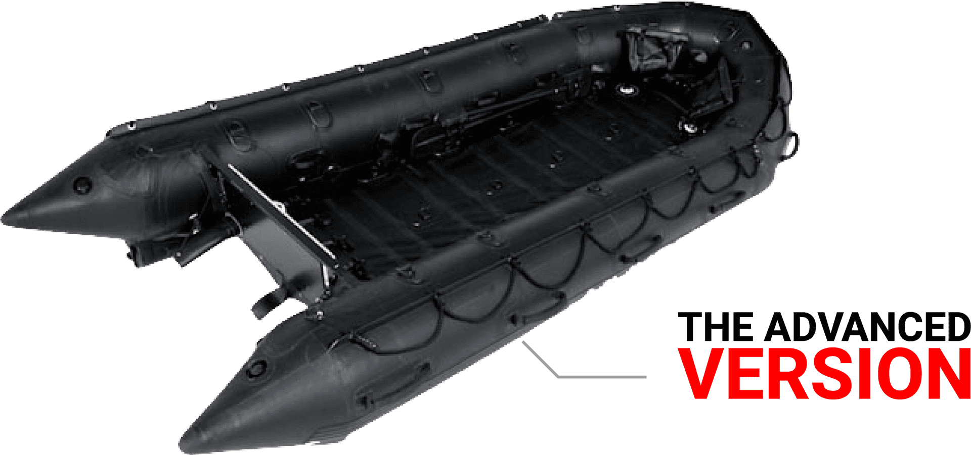 Black Inflatable Raft Advanced Version PNG Image