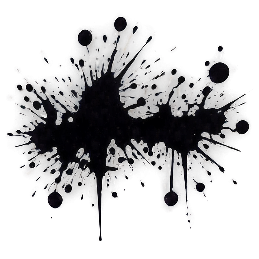 Black Ink Splatter Png Gin38 PNG Image