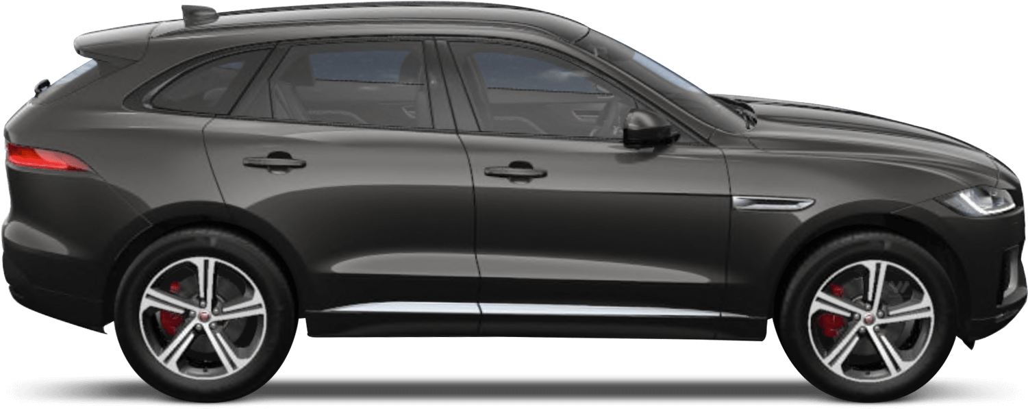 Black Jaguar S U V Side View PNG Image