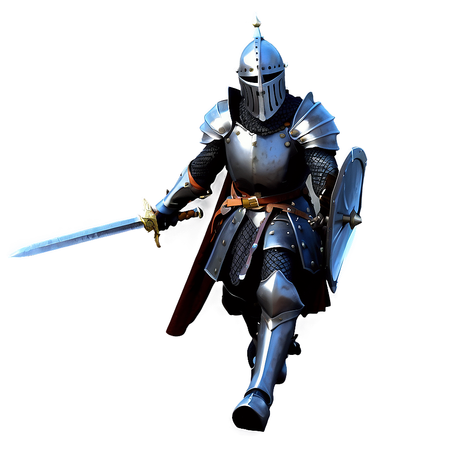 Black Knight Charging Png Din PNG Image