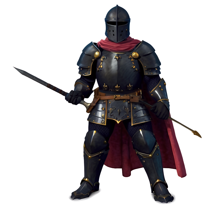 Black Knight With Cape Png 89 PNG Image