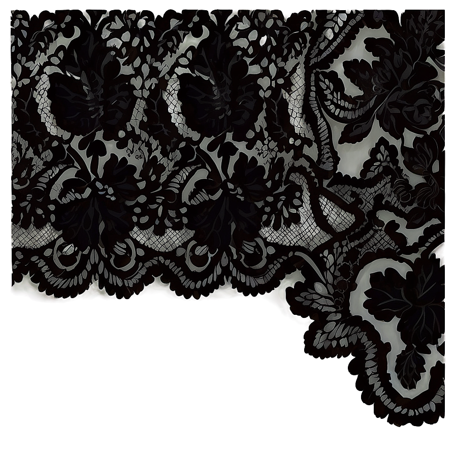 Black Lace Texture Png Pin PNG Image