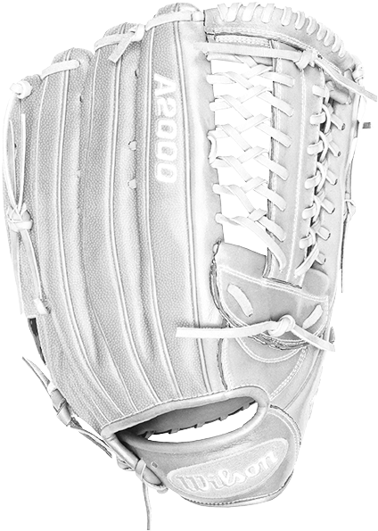 Black Leather Baseball Glove A2000 PNG Image