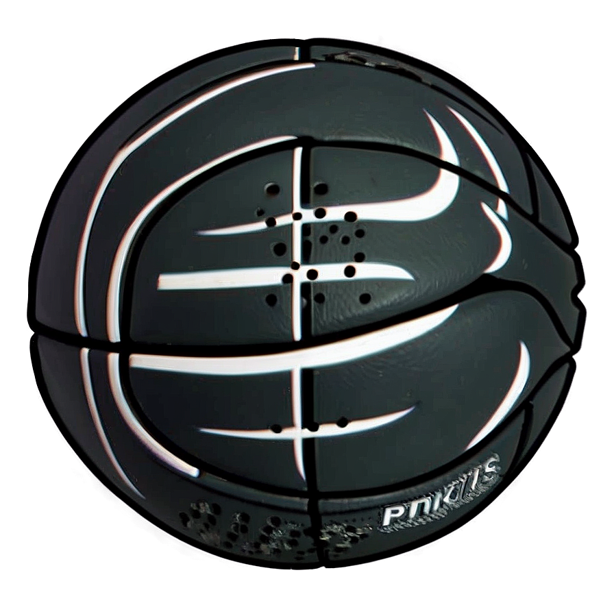 Black Leather Basketball Png 06252024 PNG Image