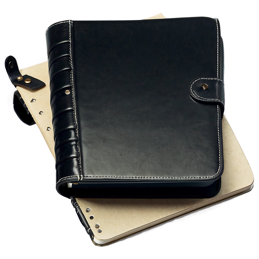 Black Leather Binder Png Lcn71 PNG Image