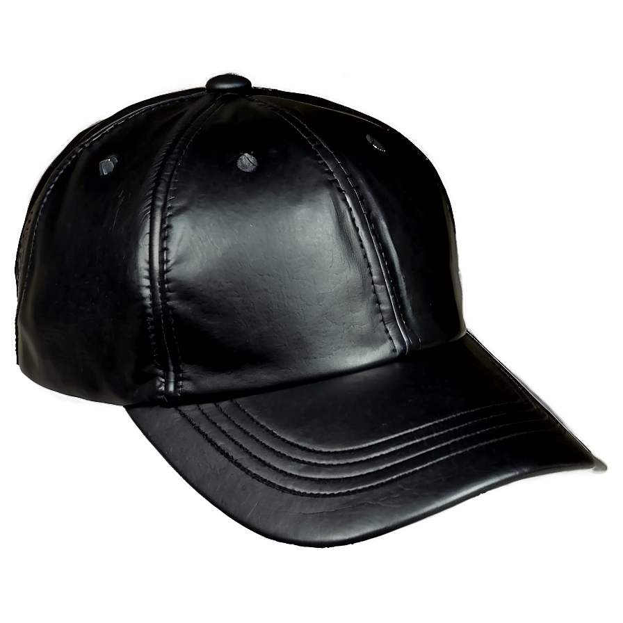 Black Leather Cap Png Djq28 PNG Image