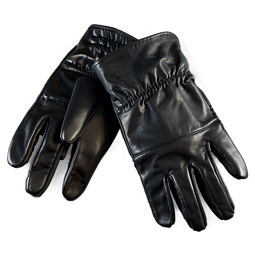 Black Leather Gloves Png 06252024 PNG Image