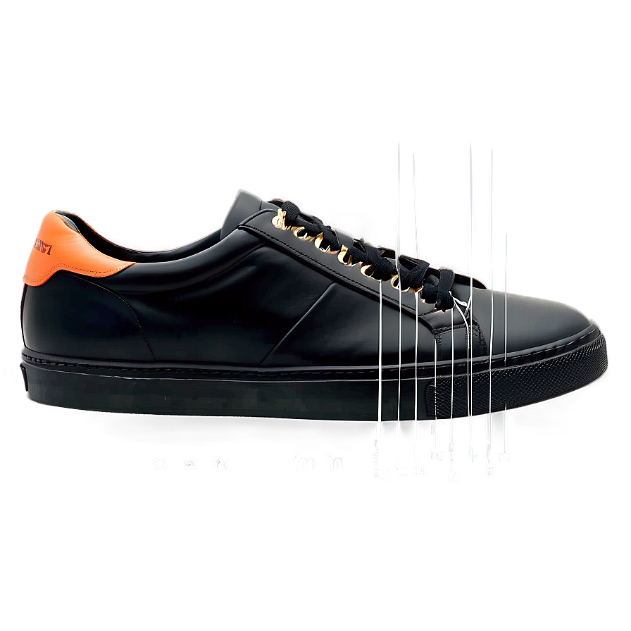 Black Leather Sneakers Png 79 PNG Image