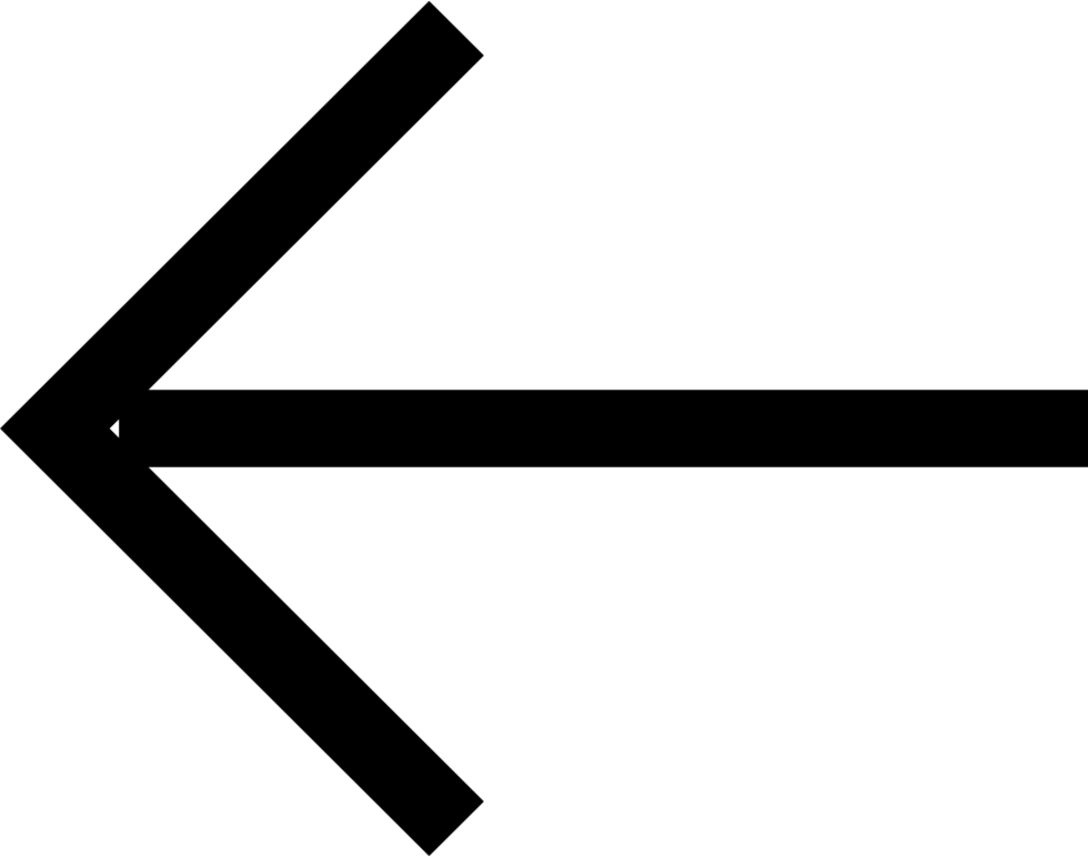 Black Left Arrow Graphic PNG Image