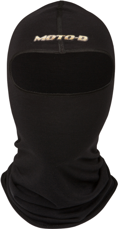 Black M O T O D Balaclava Full Face Cover PNG Image