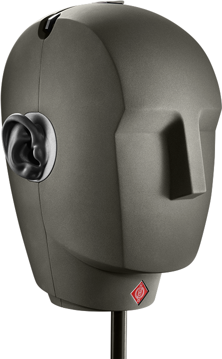 Black Mannequin Head Display PNG Image