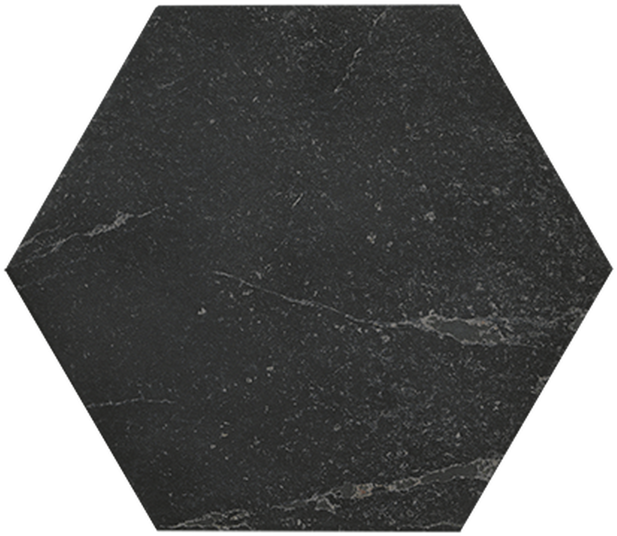 Black Marble Hexagon Tile PNG Image