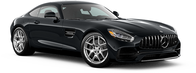 Black Mercedes A M G G T Side View PNG Image