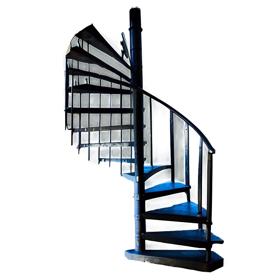 Black Metal Spiral Staircase Png 59 PNG Image