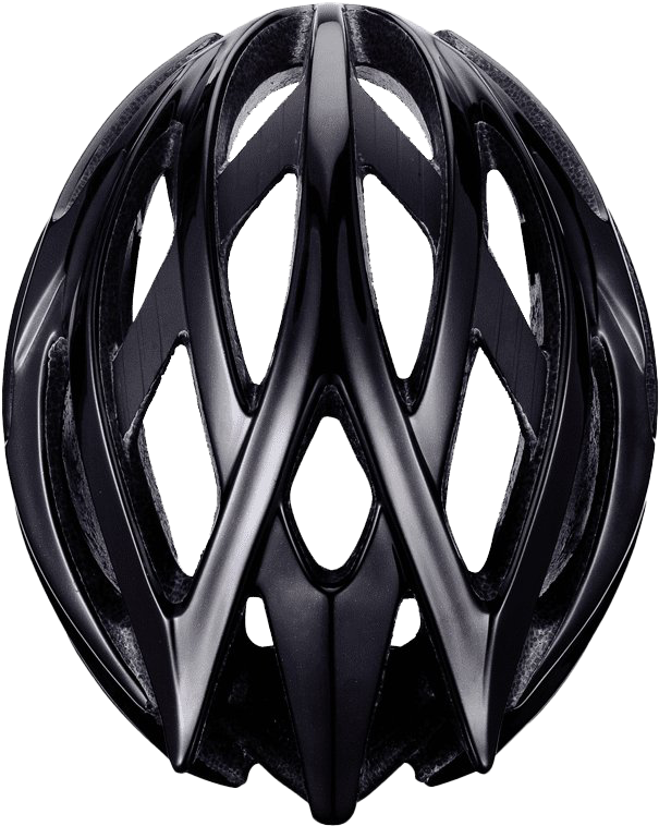 Black Modern Bicycle Helmet PNG Image