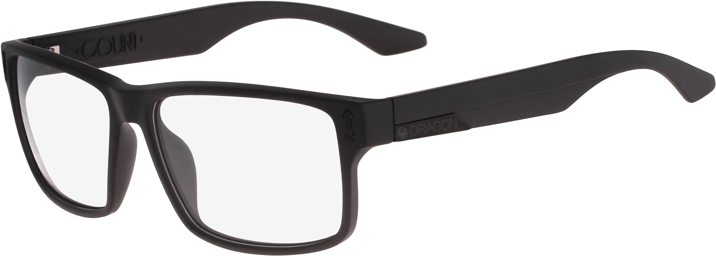 Black Modern Eyeglasses Transparent Background PNG Image