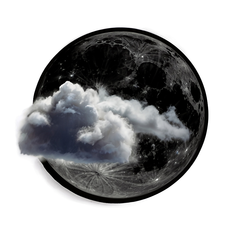 Black Moon In Clouds Png 76 PNG Image