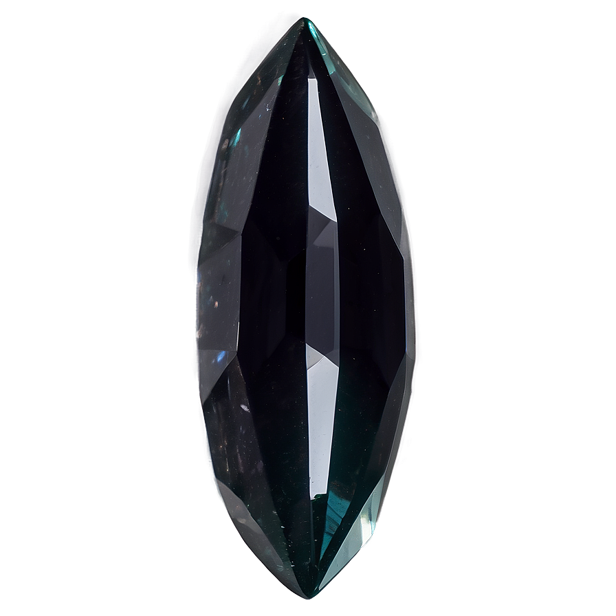 Black Obsidian Faceted Jewel Png Sfw PNG Image