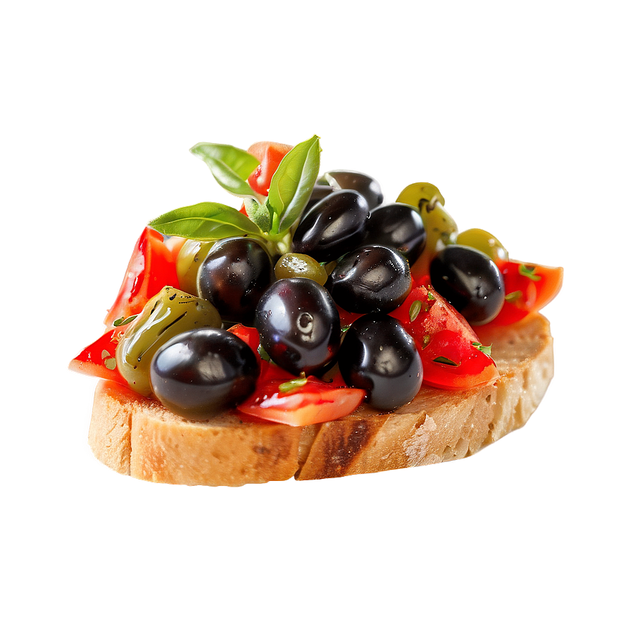 Black Olive Bruschetta Png Hde94 PNG Image