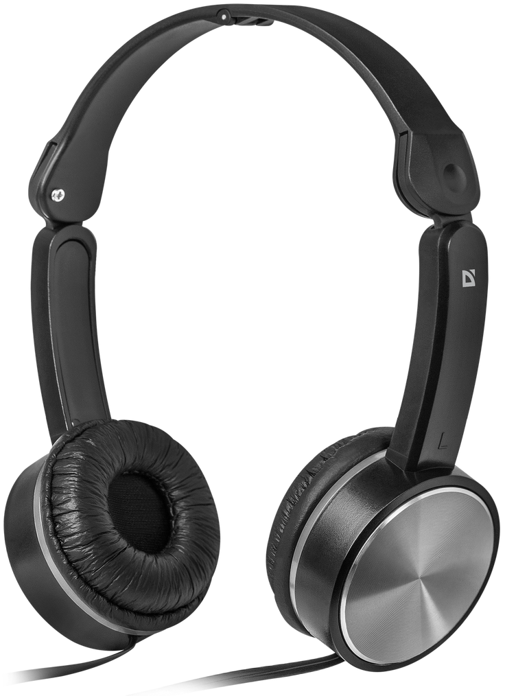 Black Over Ear Headphones Isolated PNG Image