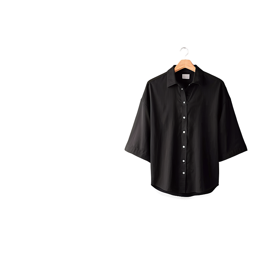 Black Oversized Shirt Png 31 PNG Image