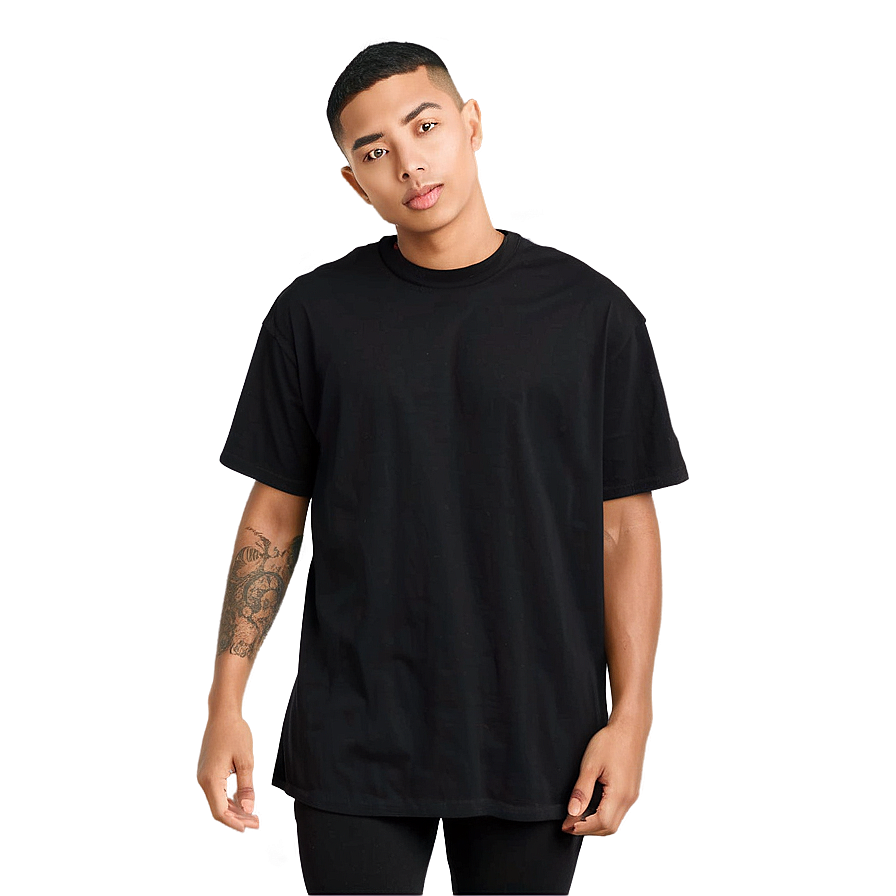 Black Oversized Shirt Png Awo66 PNG Image