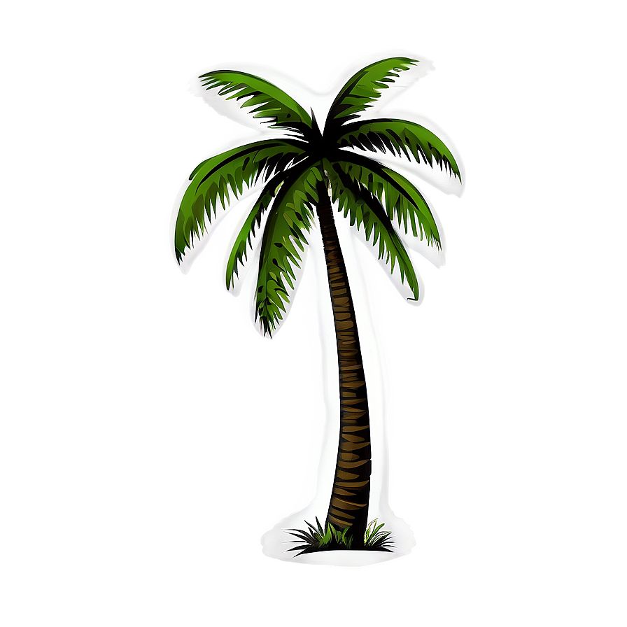 Black Palm Tree Outline Png 06262024 PNG Image